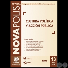 CULTURA POLÍTICA Y ACCIÓN PÚBLICA - NOVAPOLIS - REVISTA DE ESTUDIOS POLÍTICOS CONTEMPORÁNEOS Nº 13 - JUNIO 2018